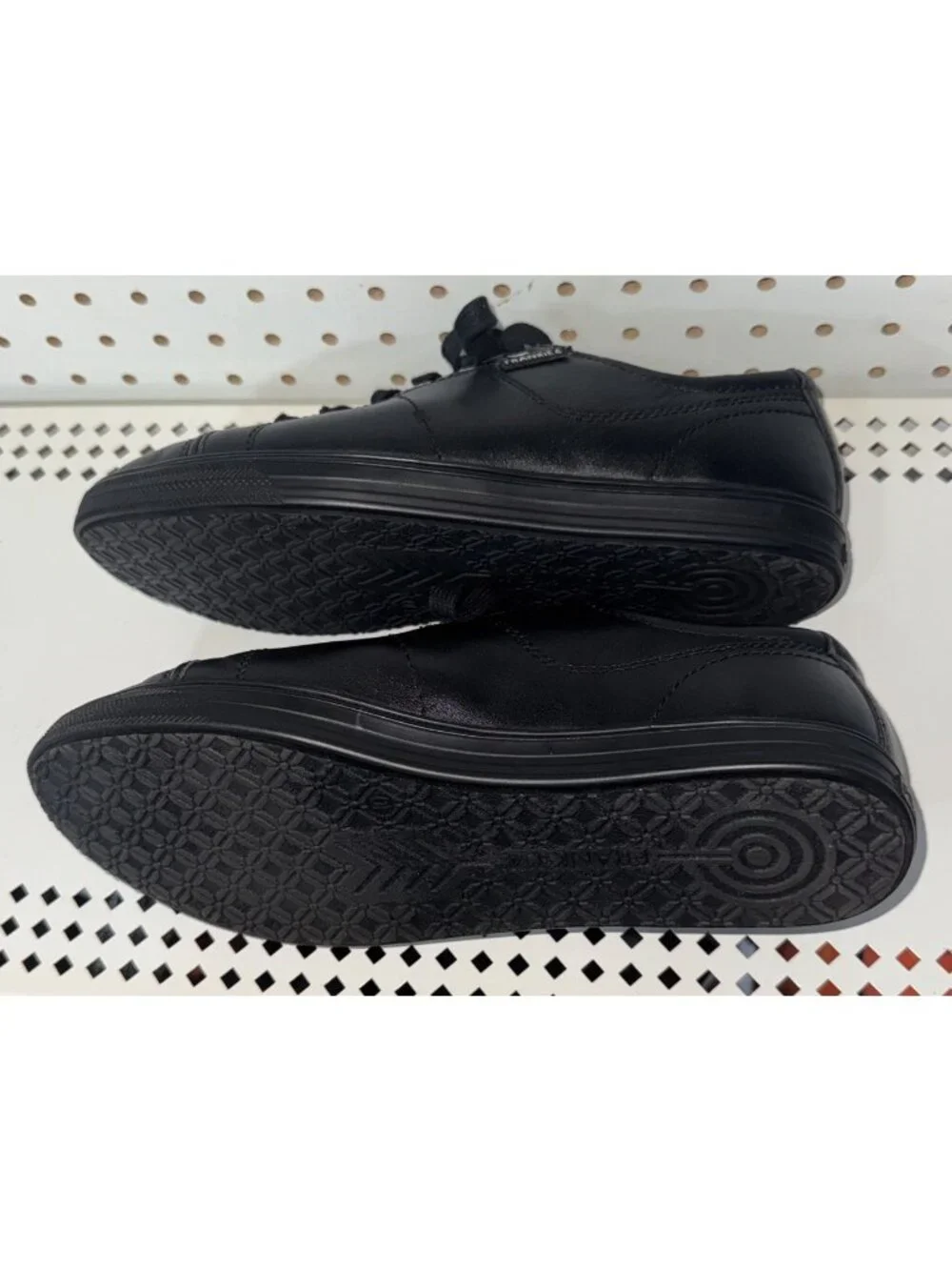 FRANKIE4 Nat II Womens Leather Lace Up Casual Shoes Sneakers Size 10 Black
